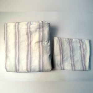 Lauren Ralph Lauren Claudia Queen Flat Sheet and (1) Pillow Case FLAW